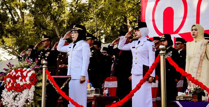 Merah Putih Berkibar, Ribuan Pasang Mata Menyaksikan Upacara HUT RI ke-80 di Way Kanan